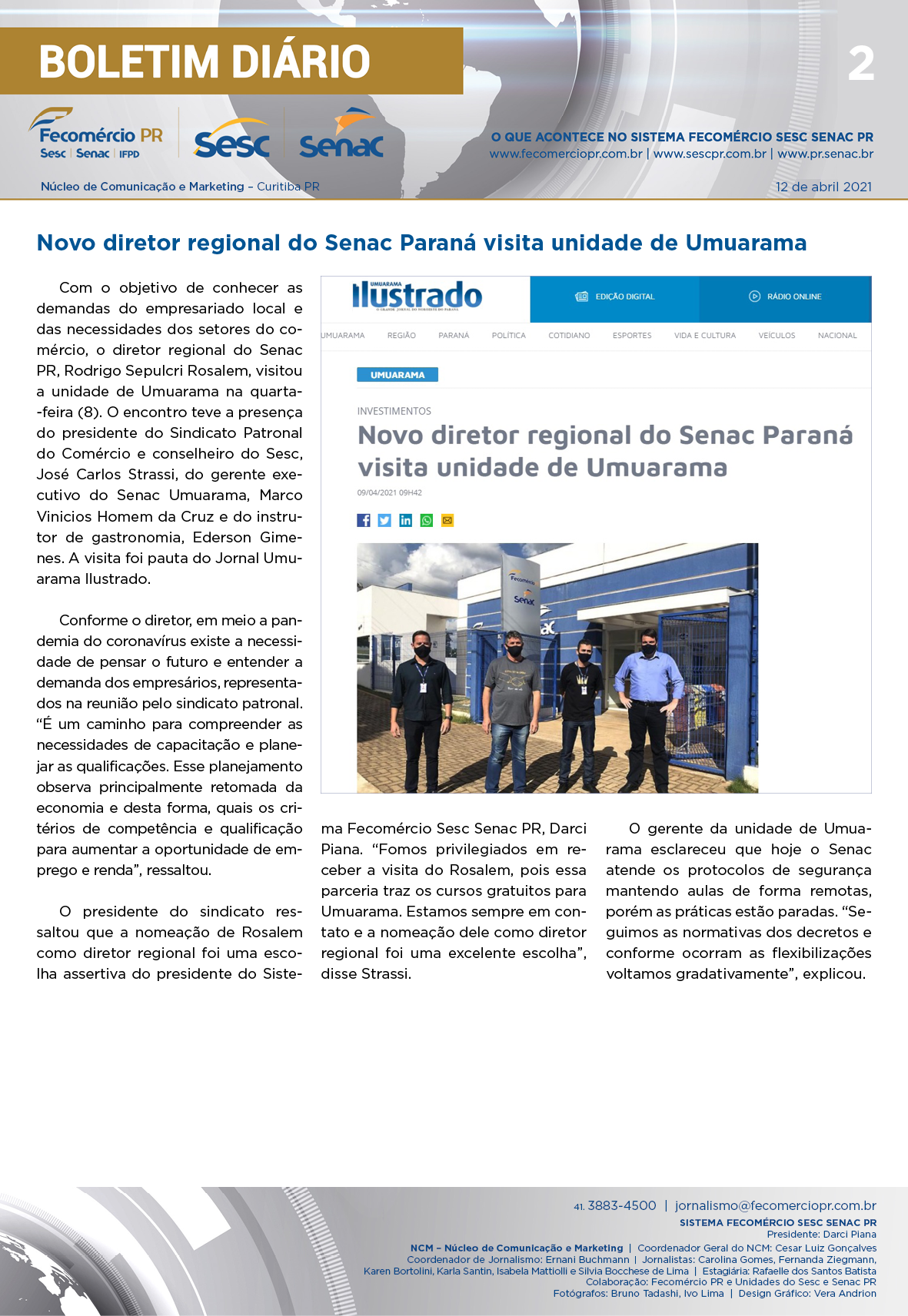 Boletim Diário | Fecomércio