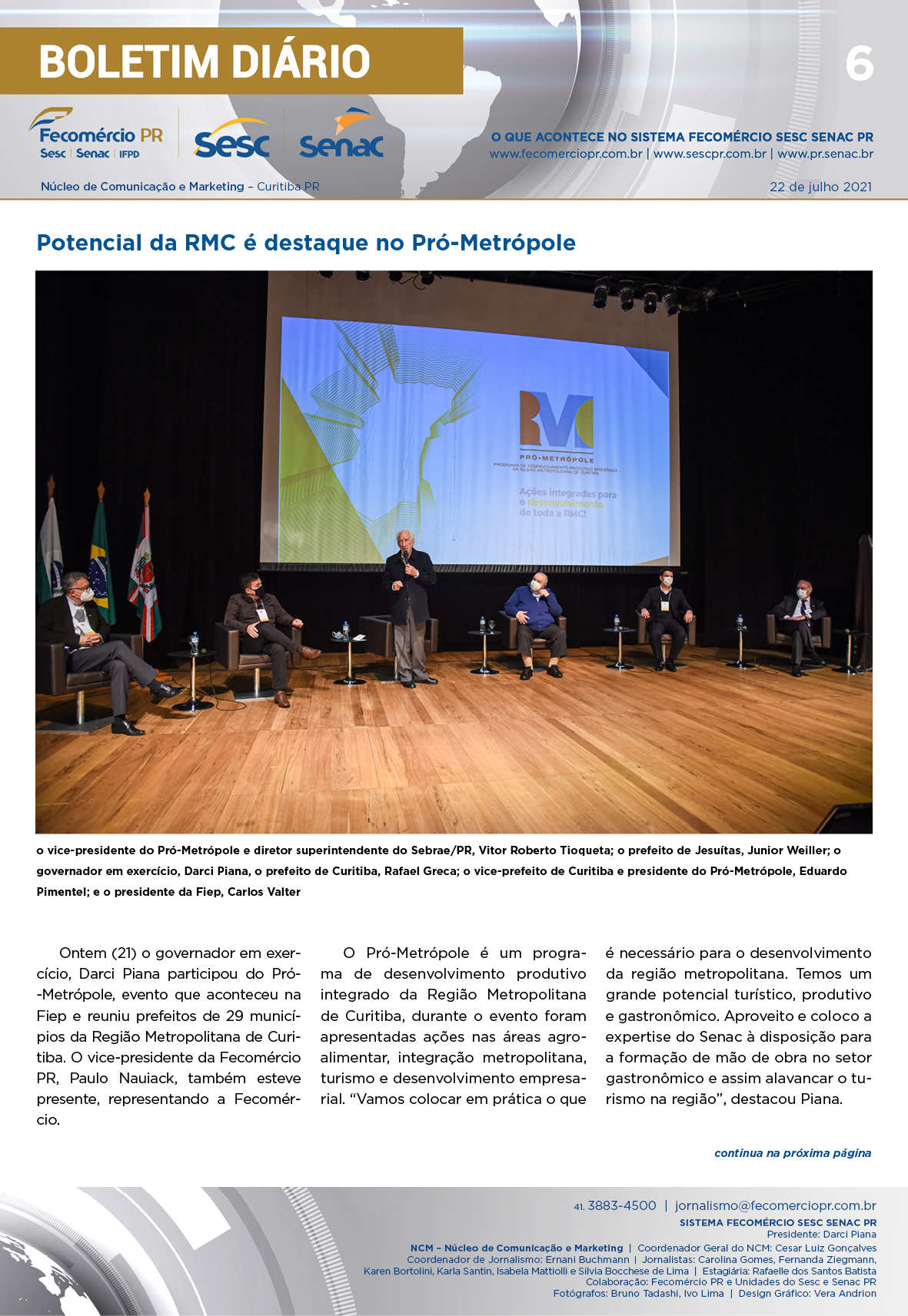 Boletim Diário | Fecomércio