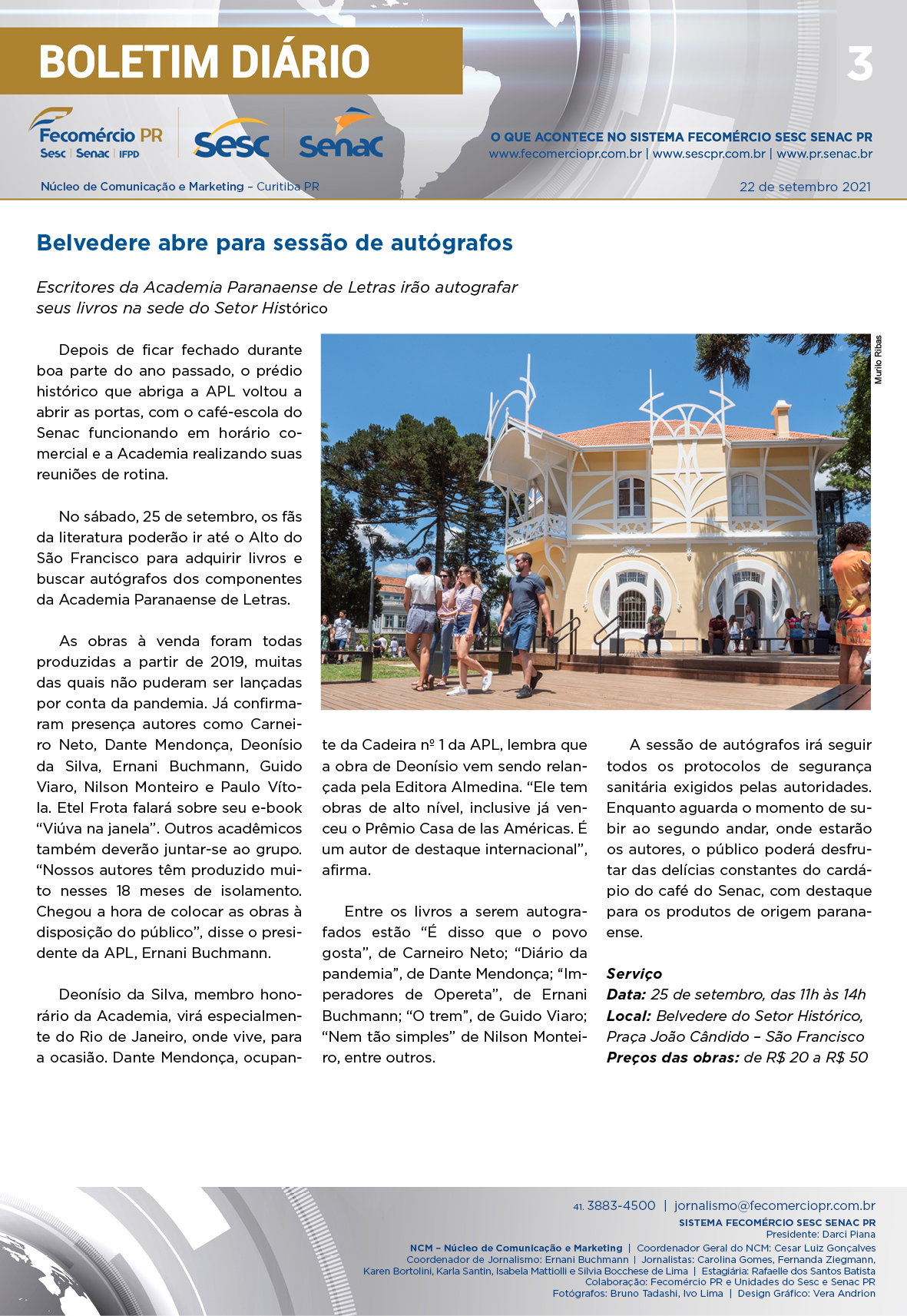 Boletim Diário | Fecomércio