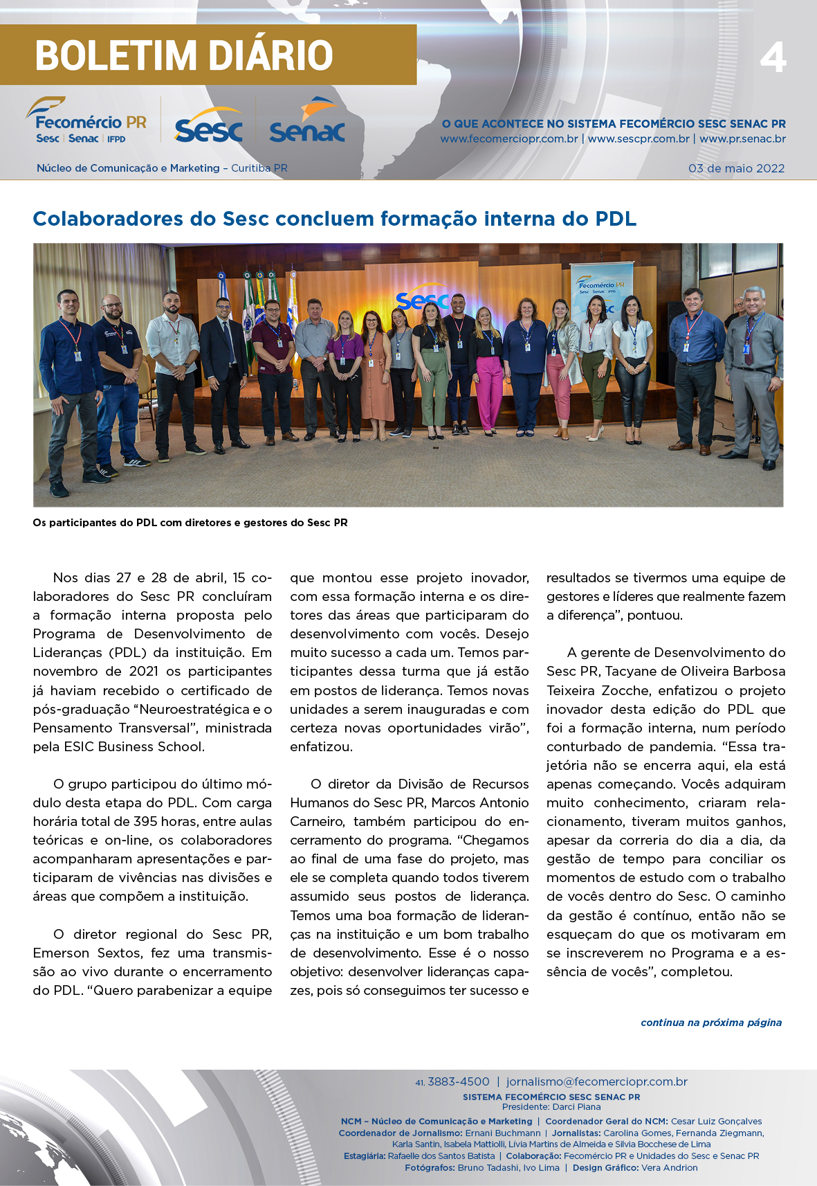 Boletim Diário | Fecomércio