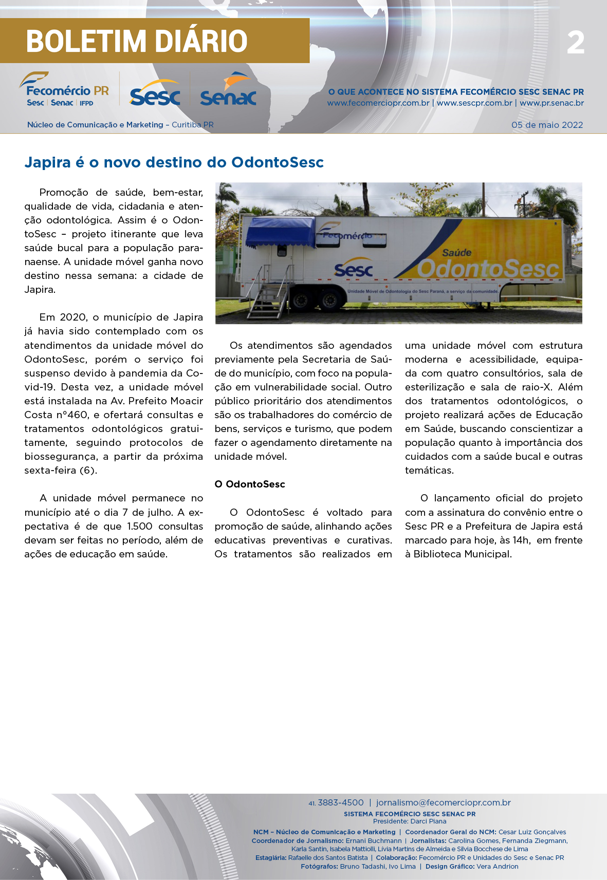 Boletim Diário | Fecomércio