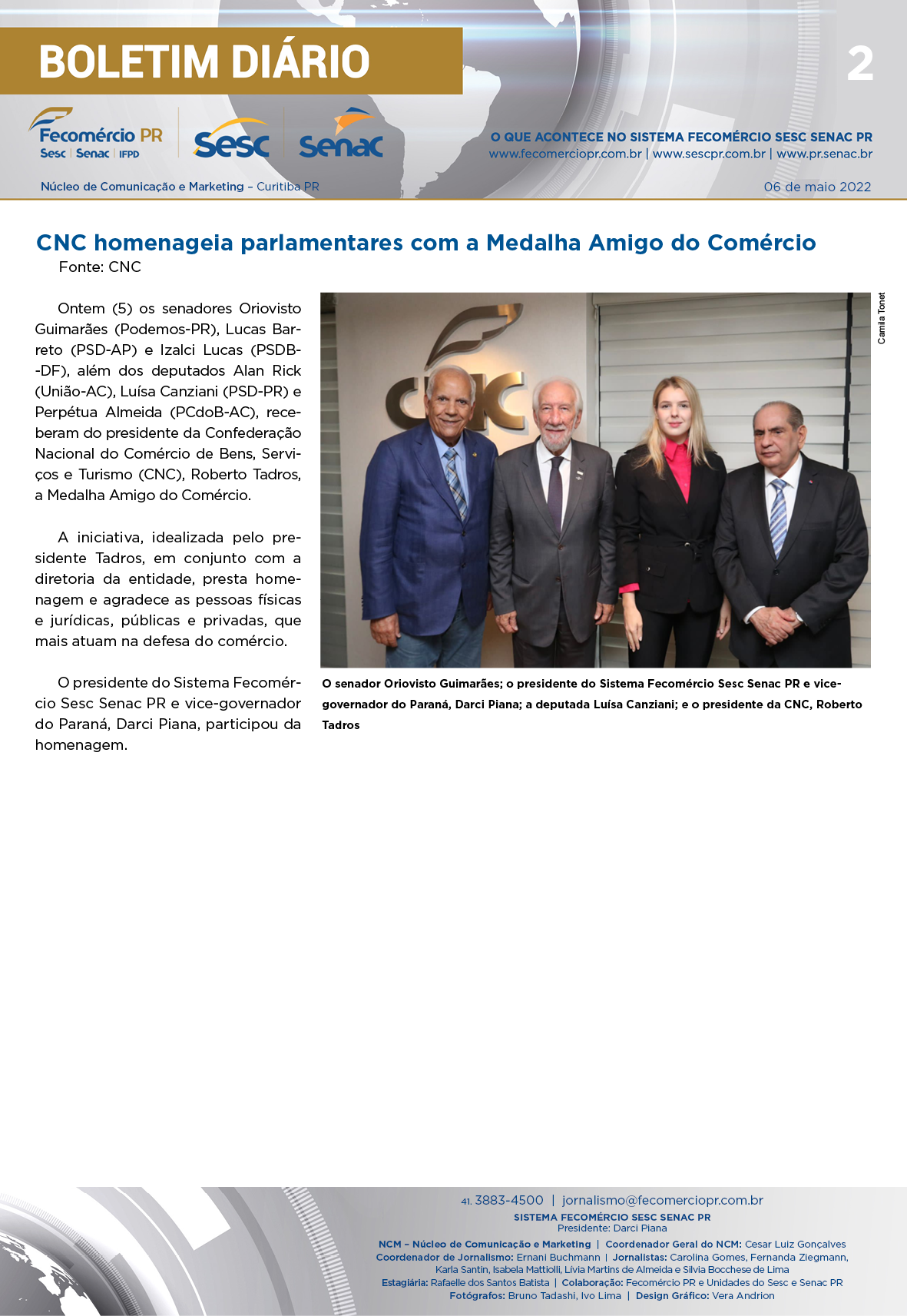 Boletim Diário | Fecomércio