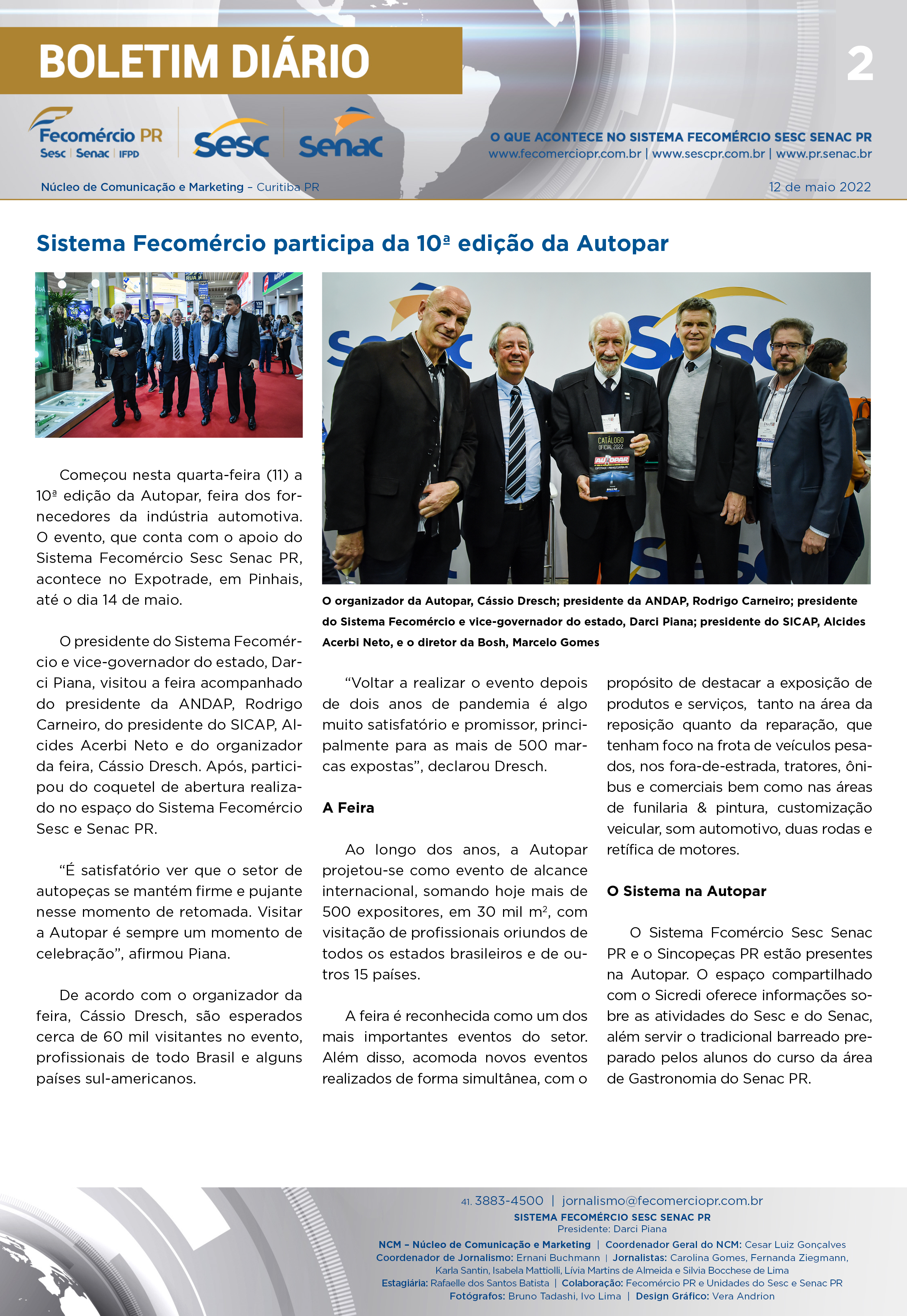 Boletim Diário | Fecomércio