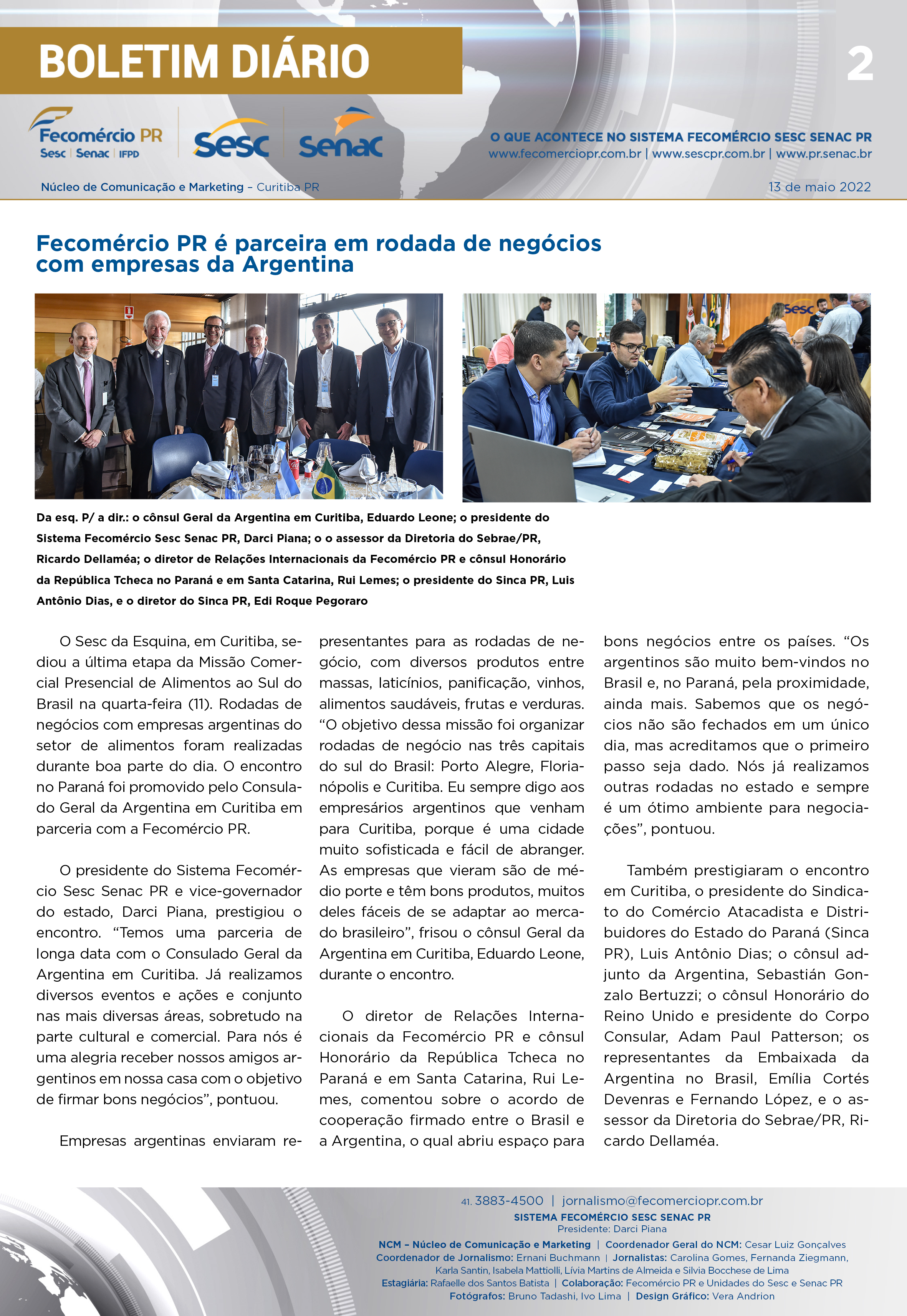 Boletim Diário | Fecomércio