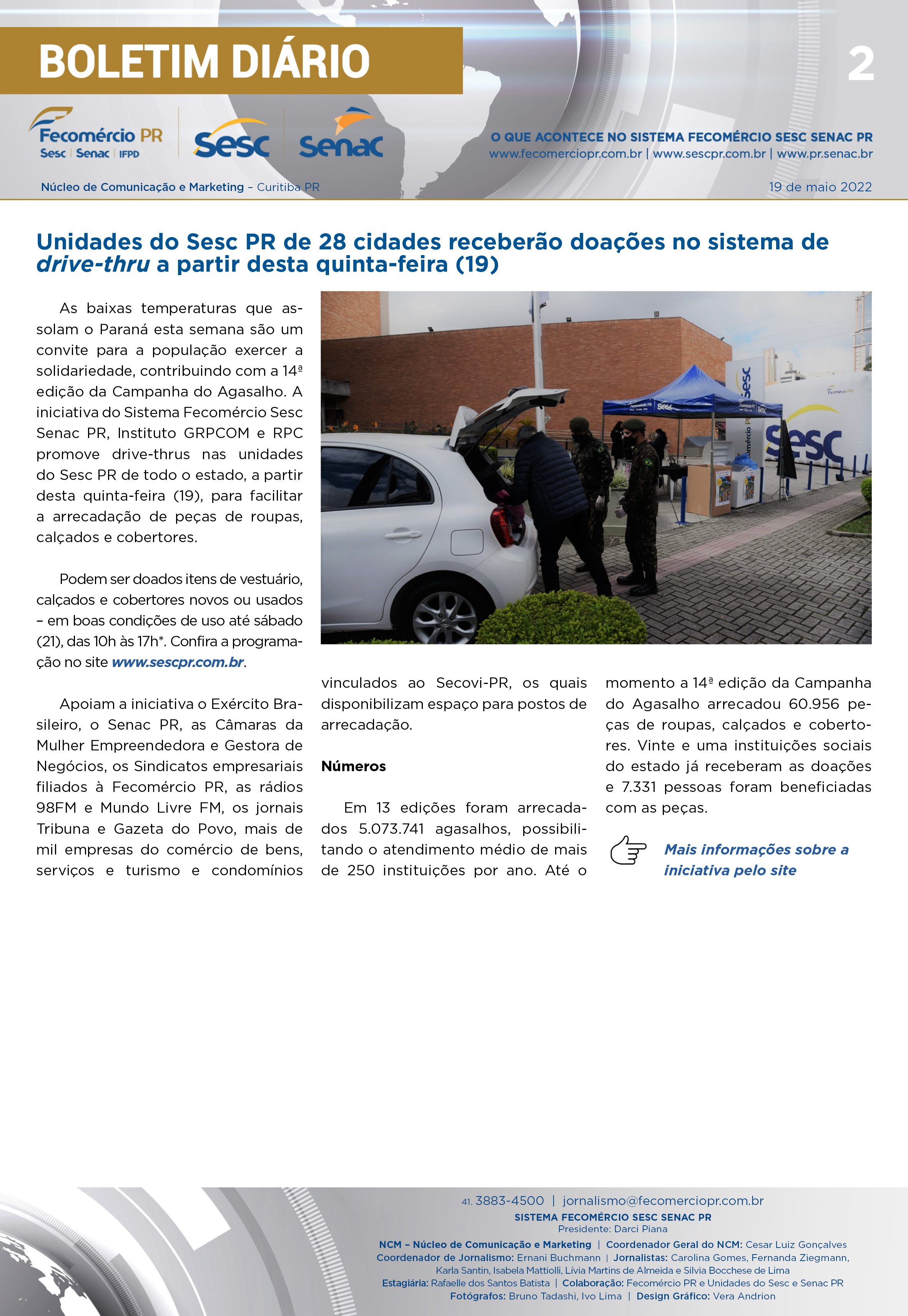 Boletim Diário | Fecomércio