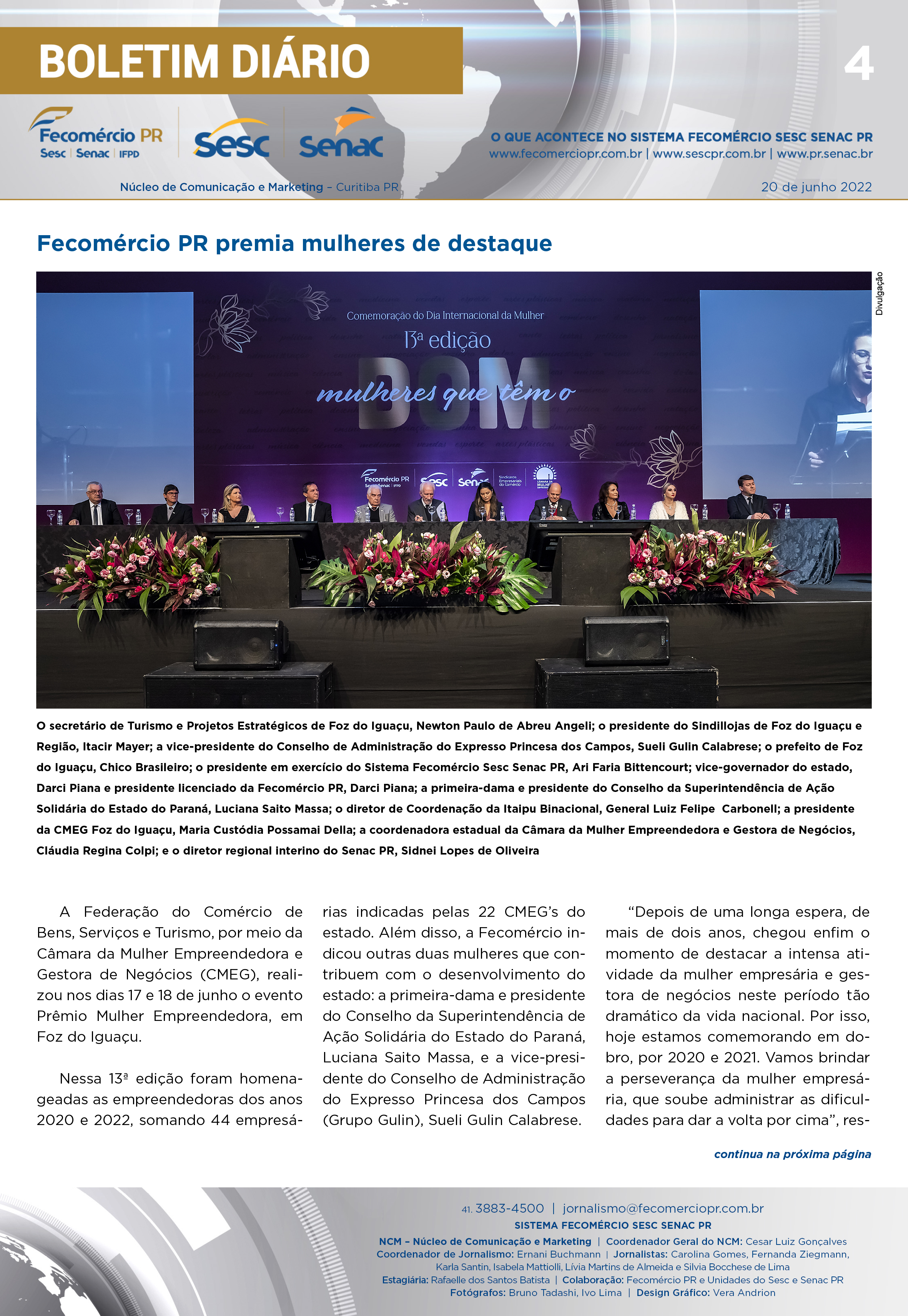 Boletim Diário | Fecomércio