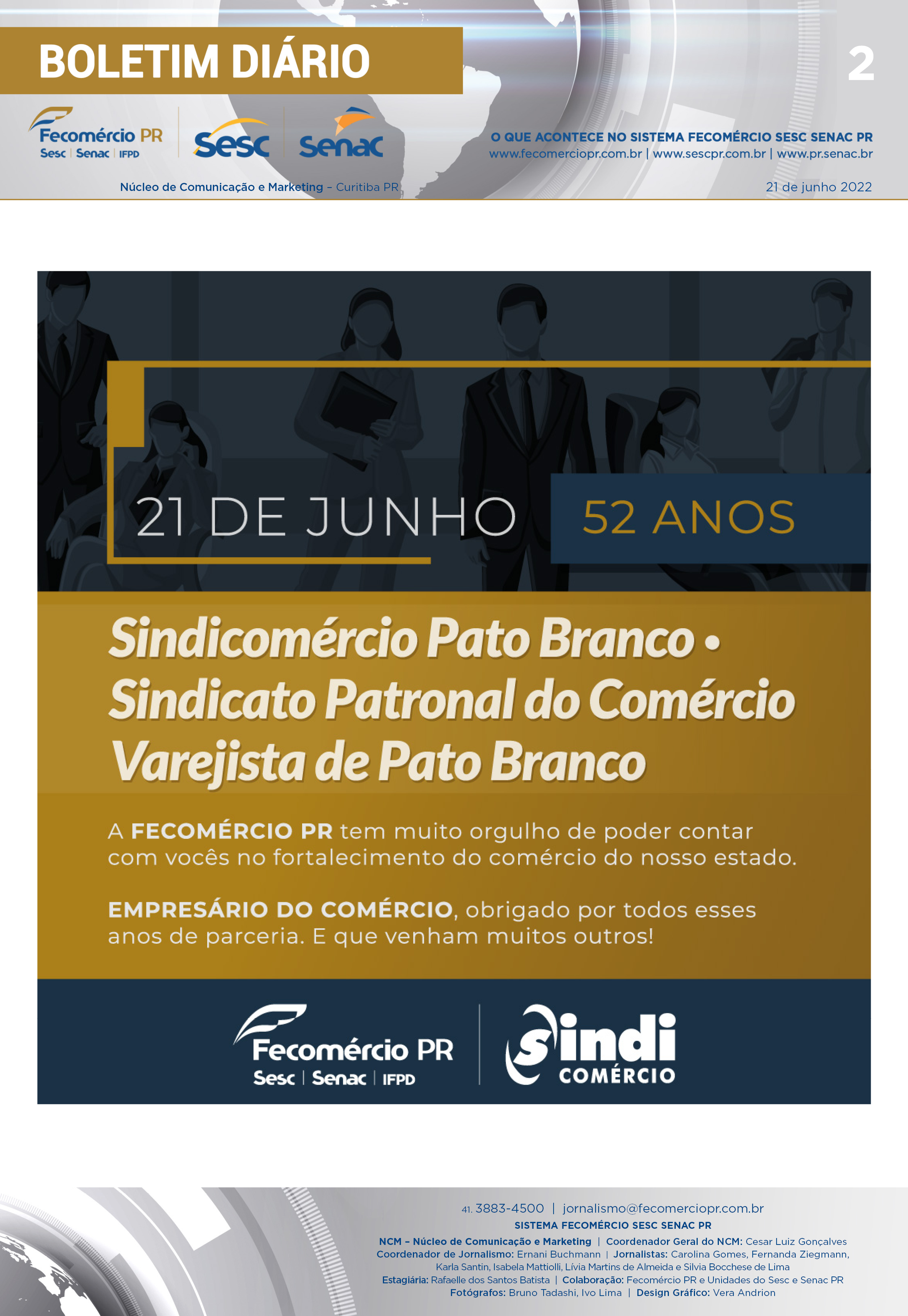 Boletim Diário | Fecomércio