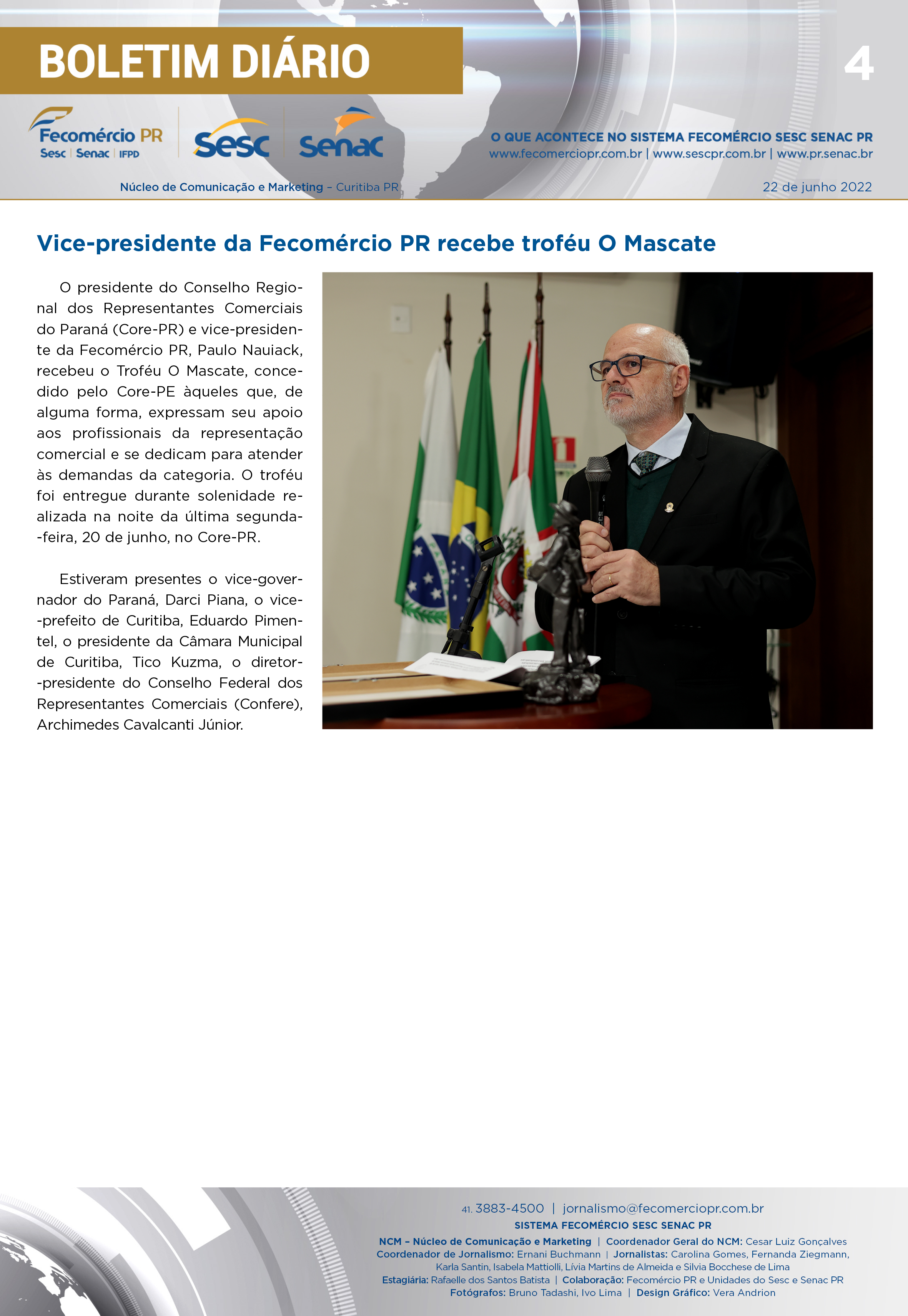 Boletim Diário | Fecomércio