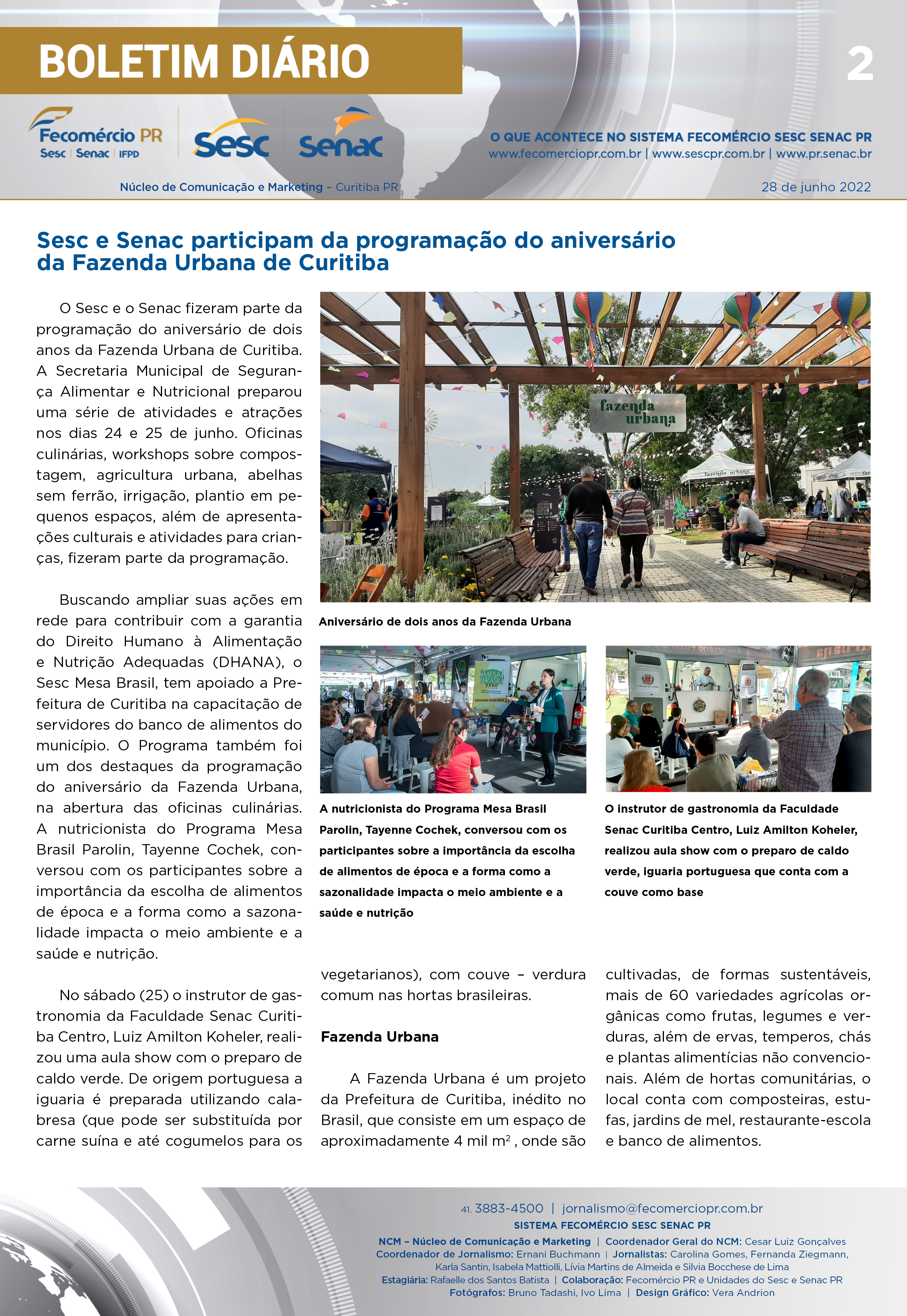 Boletim Diário | Fecomércio