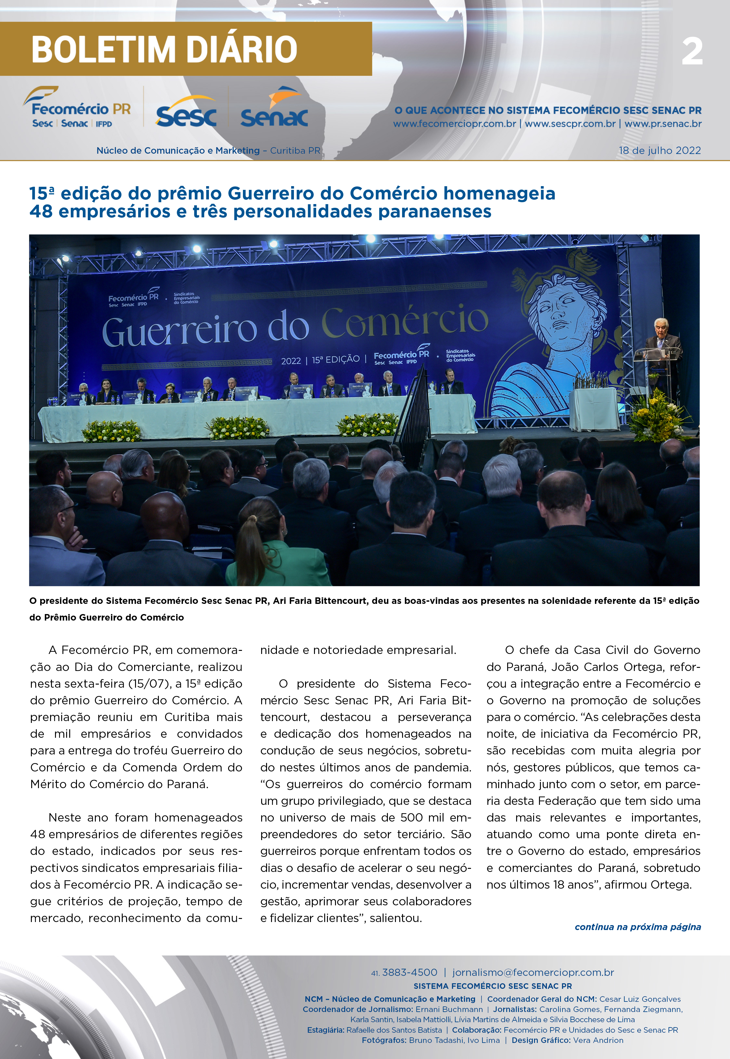 Boletim Diário | Fecomércio