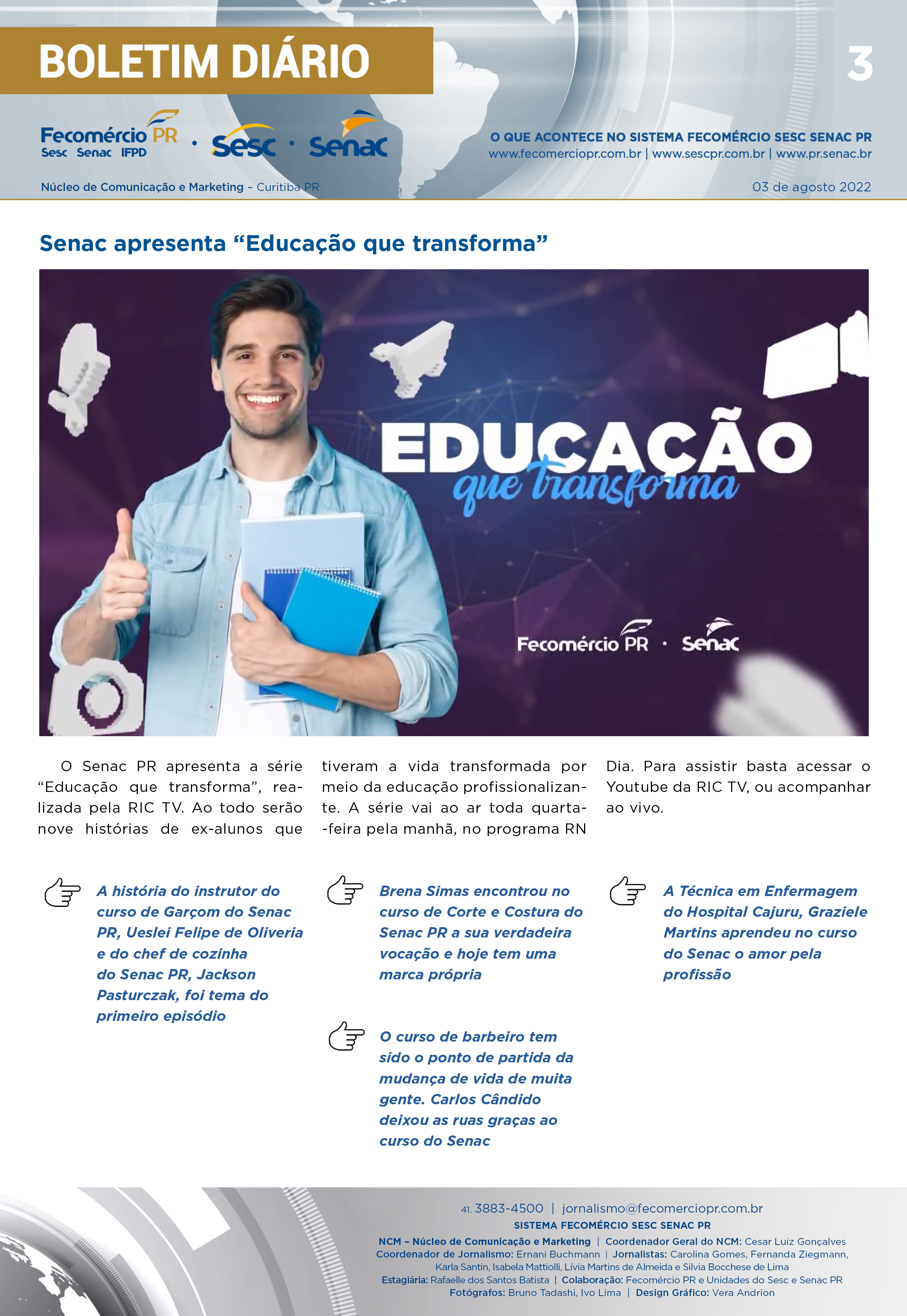 Boletim Diário | Fecomércio