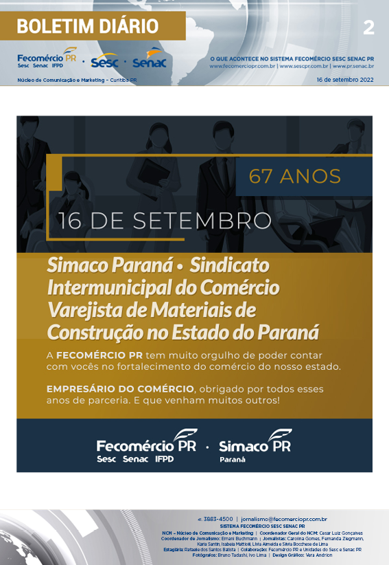 Boletim Diário | Fecomércio