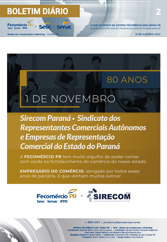 Boletim Diário | Fecomércio