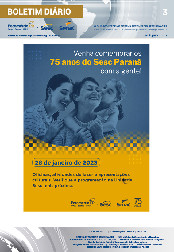 Boletim Diário | Fecomércio