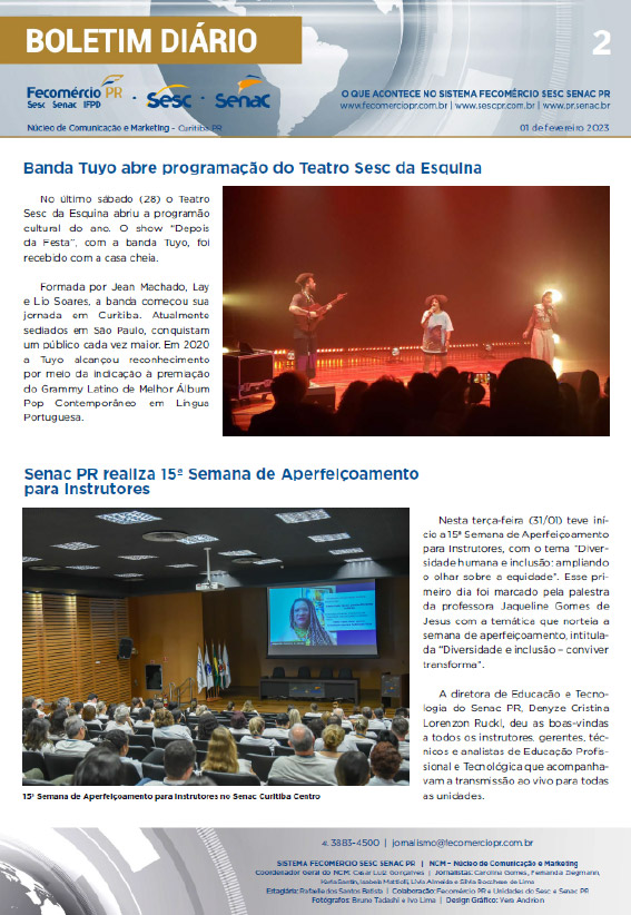 Boletim Diário | Fecomércio
