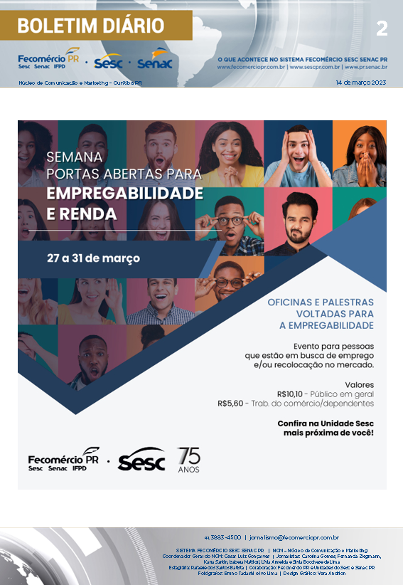 Boletim Diário | Fecomércio
