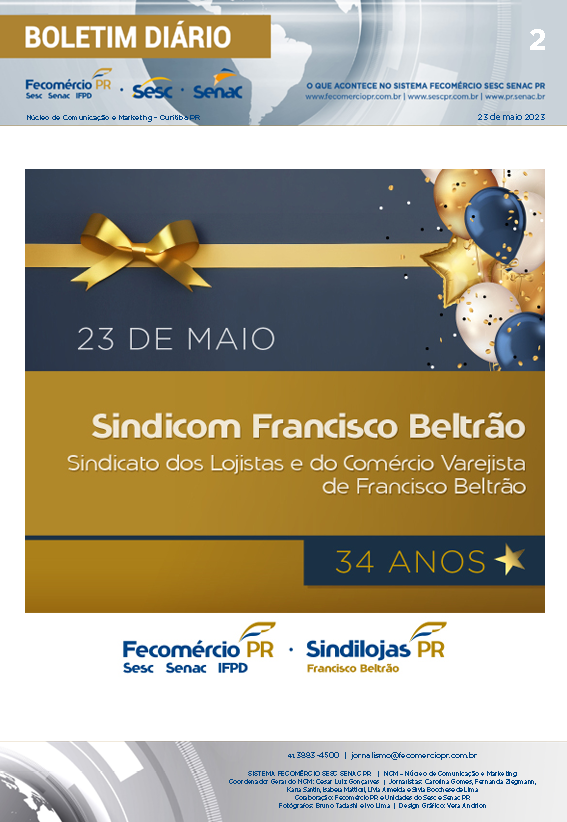 Boletim Diário | Fecomércio