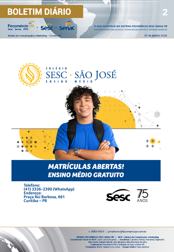 Boletim Diário | Fecomércio