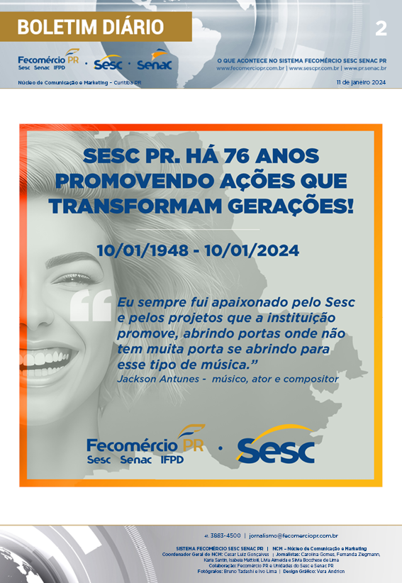 Boletim Diário | Fecomércio