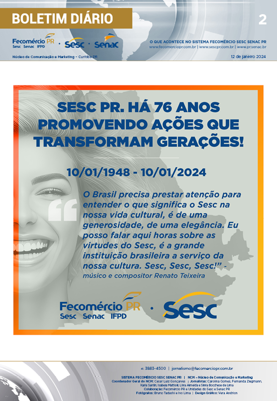 Boletim Diário | Fecomércio