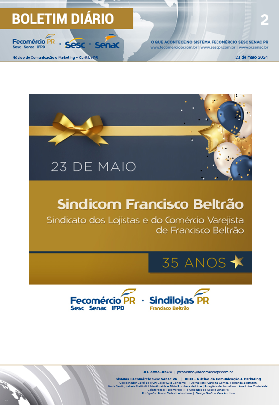 Boletim Diário | Fecomércio