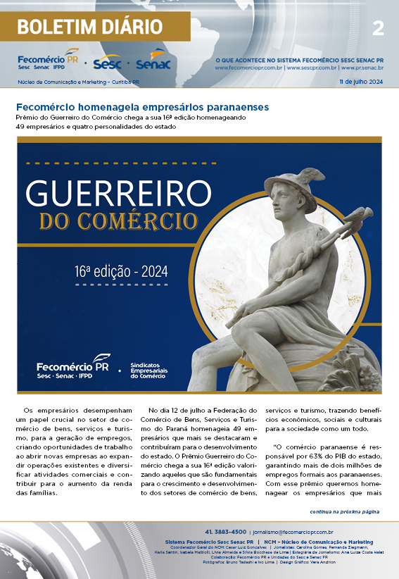 Boletim Diário | Fecomércio