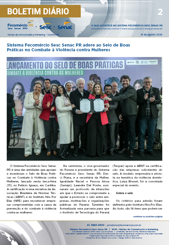 Boletim Diário | Fecomércio