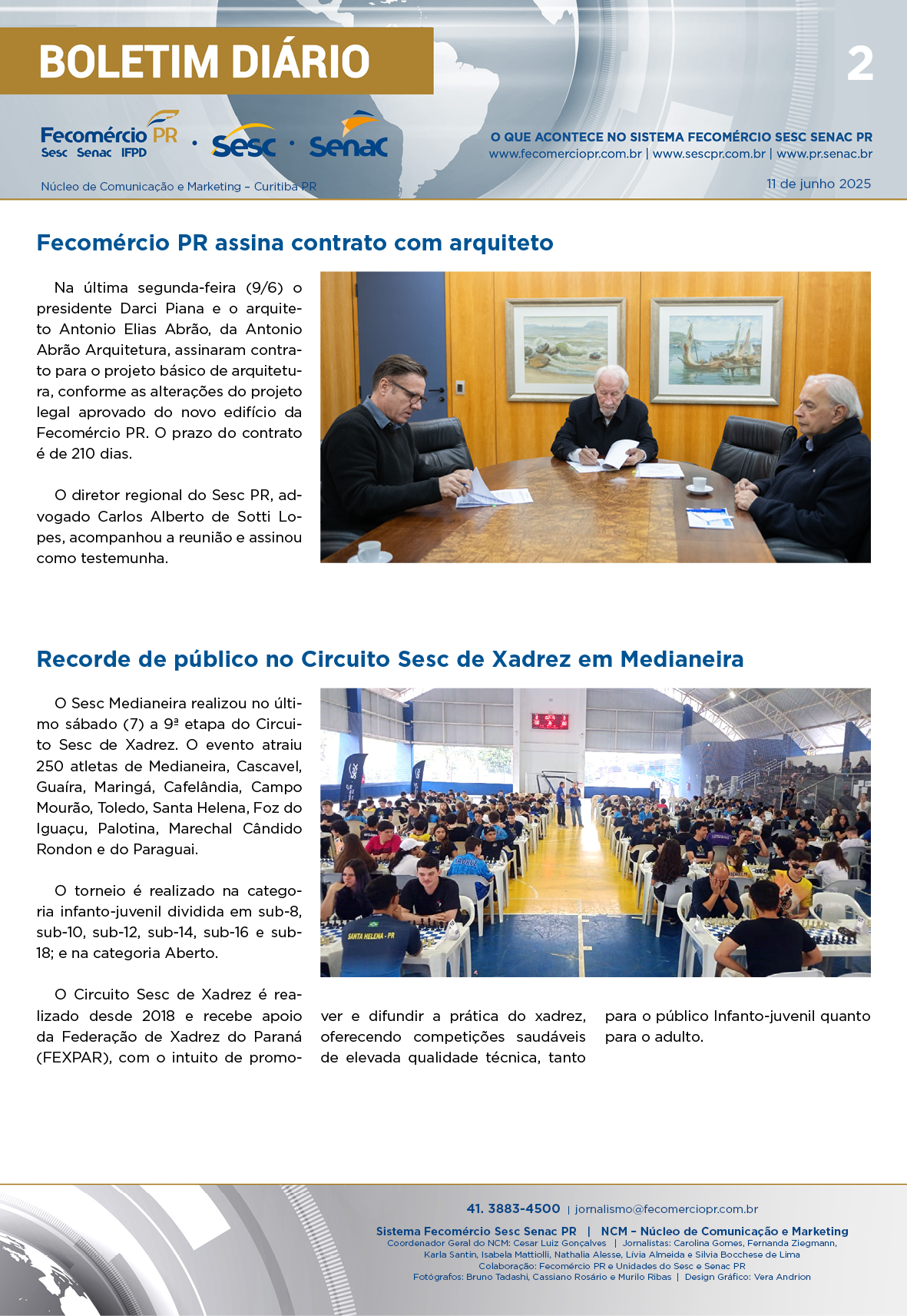 Boletim Diário 11/06/2025 - 11/06/2025 | Fecomércio