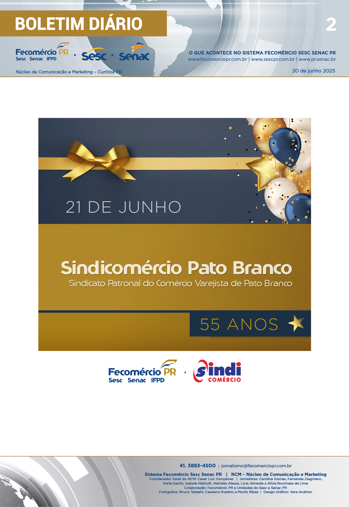 Boletim Diário | Fecomércio