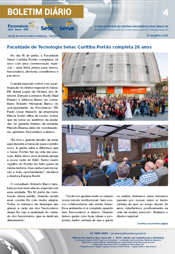 Boletim Diário | Fecomércio