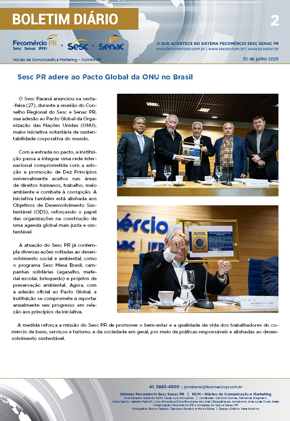 Boletim Diário | Fecomércio