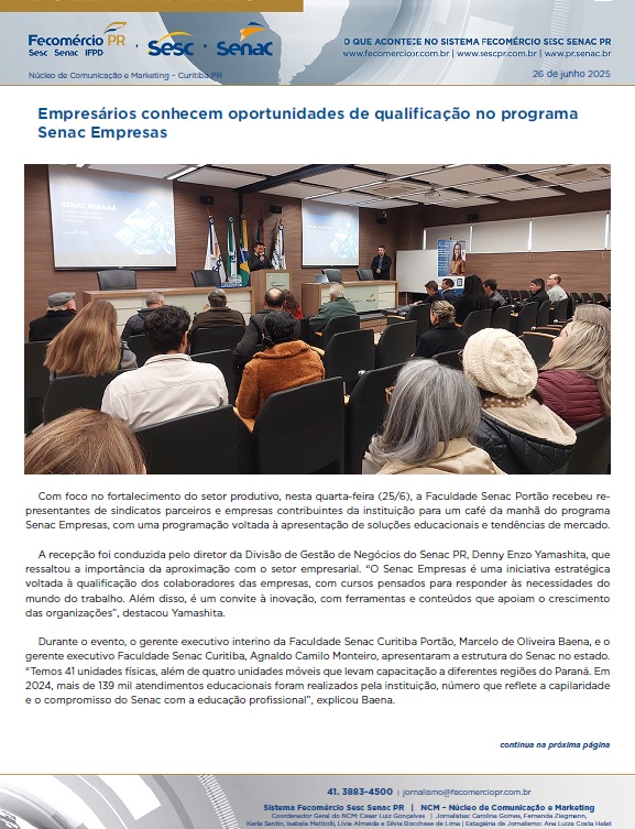 Boletim Diário | Fecomércio