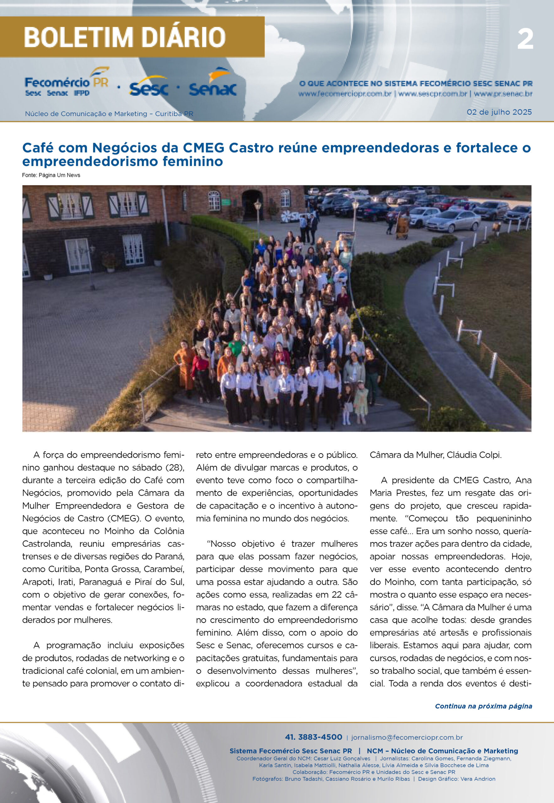 Boletim Diário | Fecomércio