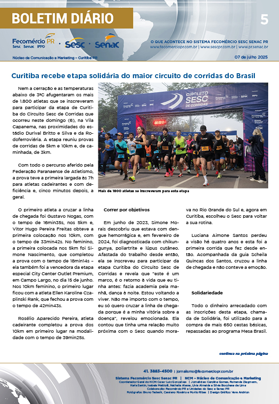 Boletim Diário | Fecomércio