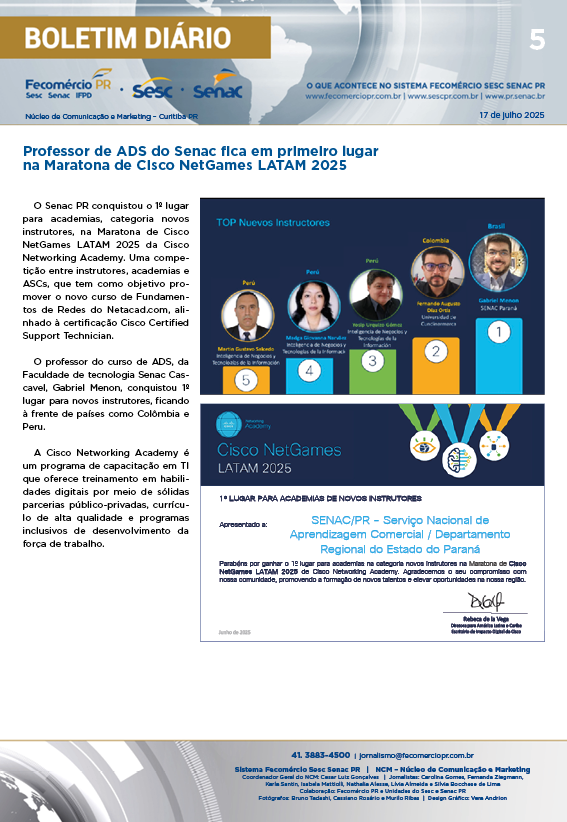 Boletim Diário | Fecomércio