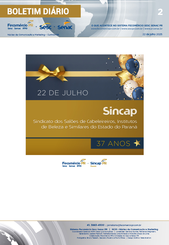 Boletim Diário | Fecomércio