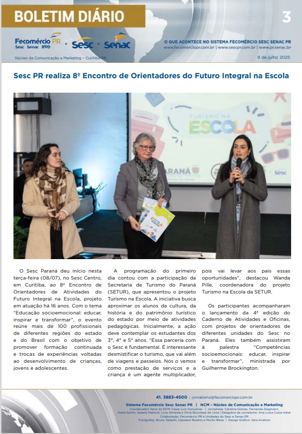 Boletim Diário | Fecomércio