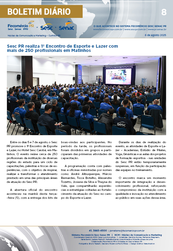 Boletim Diário | Fecomércio