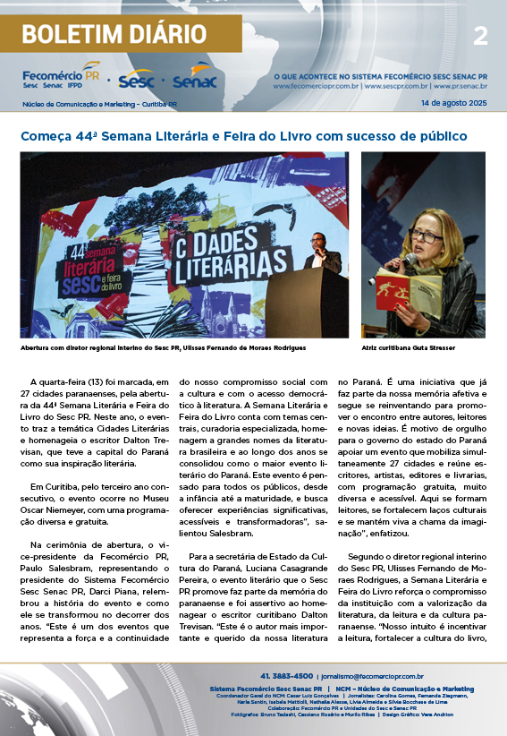 Boletim Diário | Fecomércio