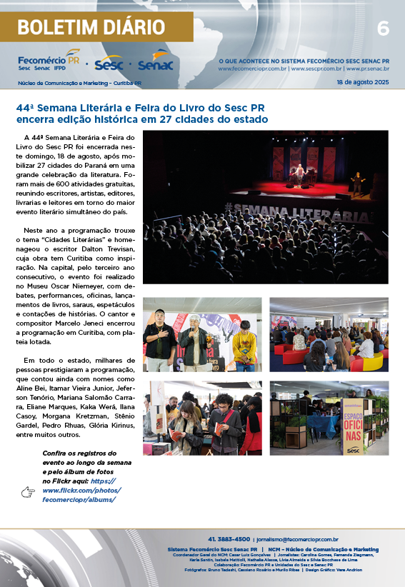 Boletim Diário | Fecomércio