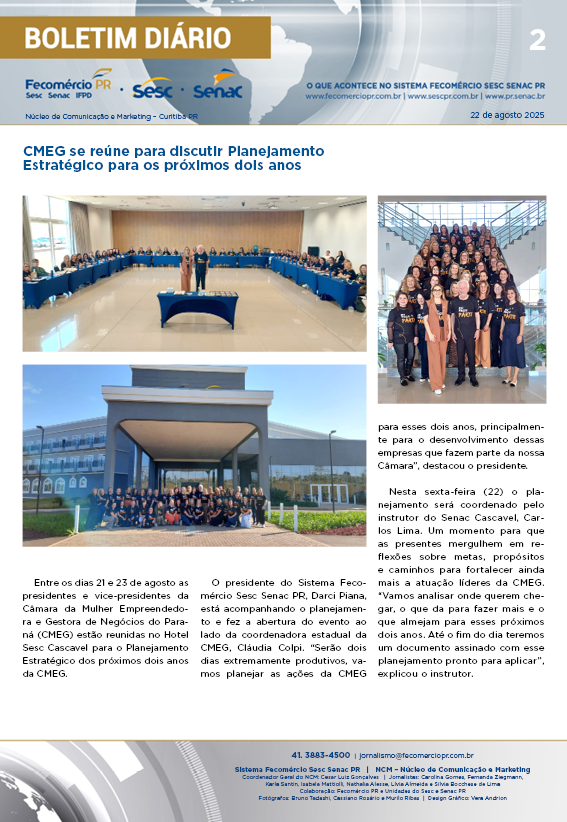 Boletim Diário | Fecomércio