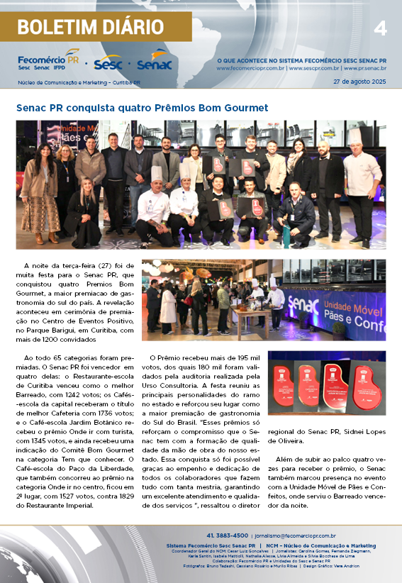 Boletim Diário | Fecomércio