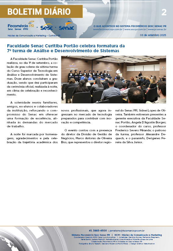 Boletim Diário | Fecomércio