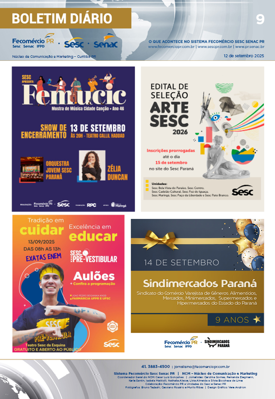 Boletim Diário | Fecomércio