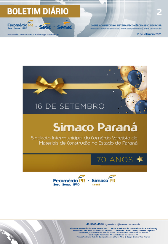 Boletim Diário | Fecomércio