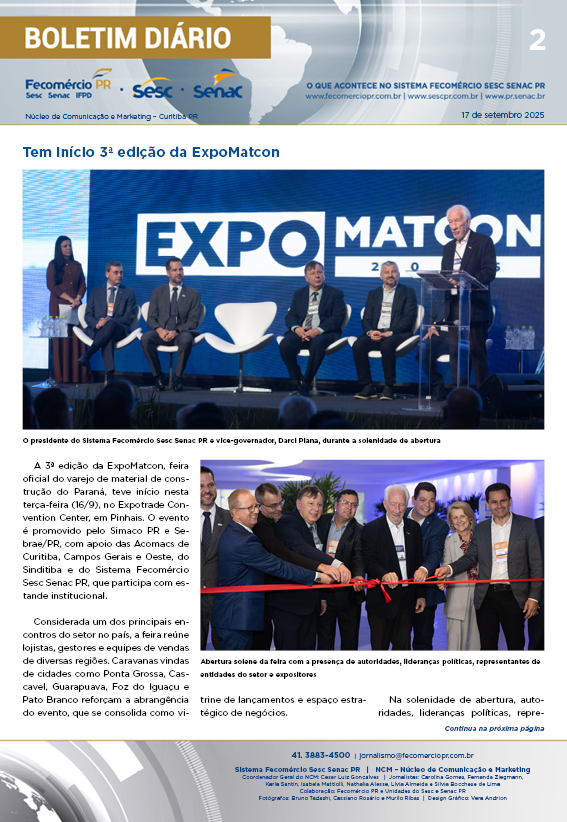 Boletim Diário | Fecomércio