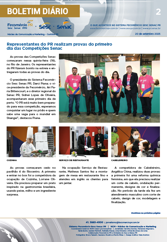 Boletim Diário | Fecomércio