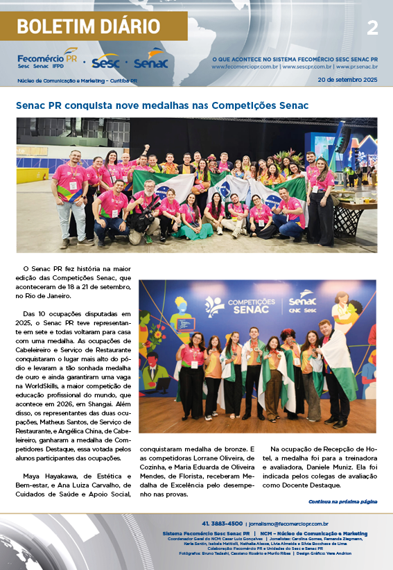 Boletim Diário | Fecomércio