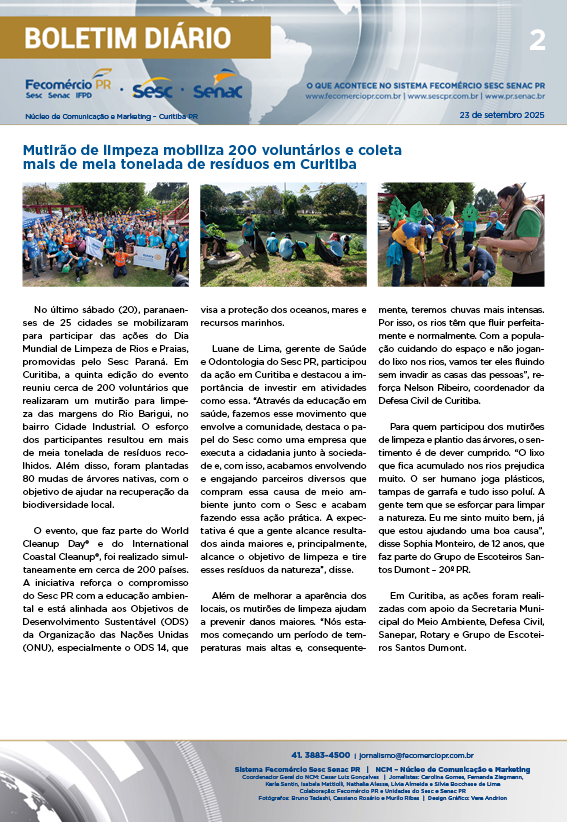 Boletim Diário | Fecomércio