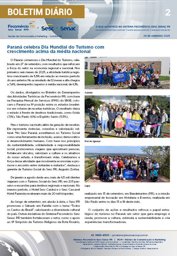 Boletim Diário | Fecomércio